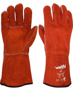 GUANTE SOLDADOR ROJO FORRADO H408