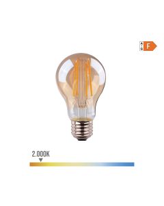 Bombilla standard con filamento de led cristal vintage e27 6w 560lm 2000k luz calida ø6x10,6cm edm