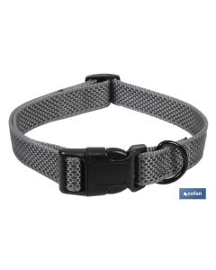 COLLAR PARA PERROS REFLECTANTE GRIS  2,5 X 40-55 CM COFAN