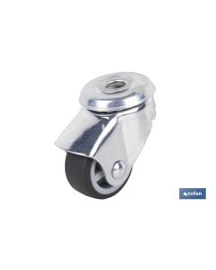 RUEDA GOMAGRIS PASANTE Ø30X18MM COFAN