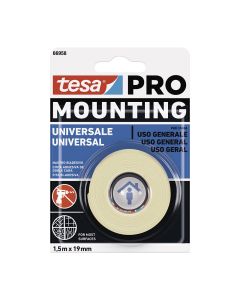 Cinta doble cara mounting pro universal. 1.5m x 19mm 66958 tesa