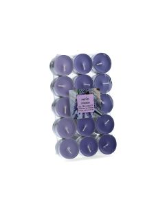 Pack 30 unid. velas con aroma lavanda 3,7cm magic lights