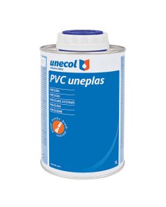 Pvc uneplas, bote metálico 1l con pincel a2040 unecol