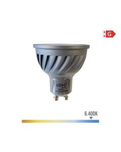 Bombilla dicroica led regulable gu10 6w 500lm 6400k luz fria ø5x5,5cm edm