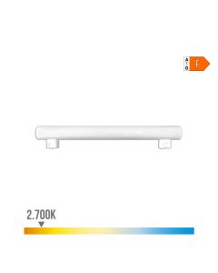 Linestra led 2 casquillos s14s 7w 600lm 2700k luz calida 300x30x47mm edm