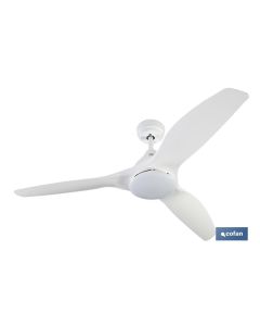 VENTILADOR DE TECHO BLANCO CON LUZ LED 132 CM 55 W COFAN