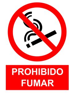 SEÑAL PROHIBIDO FUMAR SP850 40X30