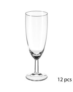 Set 12 unid. copa de cava tipo flauta de cristal 15cl