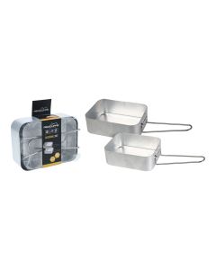 Cacerolas aluminio 2 uds