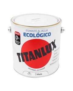 Esmalte ecológico al agua mate blanco 2,5l titanlux 02t056625