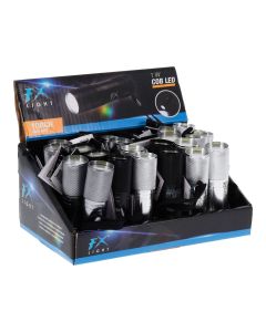 Linterna led mini de aluminio, 3 x aaa (no incluidas), colores surtidos, ø25 x 85 mm