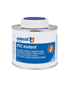 Pvc instant, bote metálico 500ml con pincel a2053 unecol