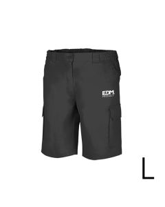 *merchandising* bermuda negra talla-l serigrafiada edm