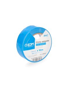 Cinta aislante calidad "supra" azul 10 m x 19 mm