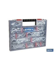 MALETÍN SURTIDO PASADORES R Y ANILLA (120 PCS) COFAN